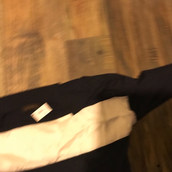 The limited Navy Blue & White 3/4 Sleeve New with Tags Blouse - Picture 5 of 14